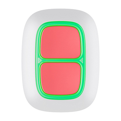 картинка Ajax DoubleButton белый Беспроводная тревожная кнопка для экстренных ситуаций от компании Intant